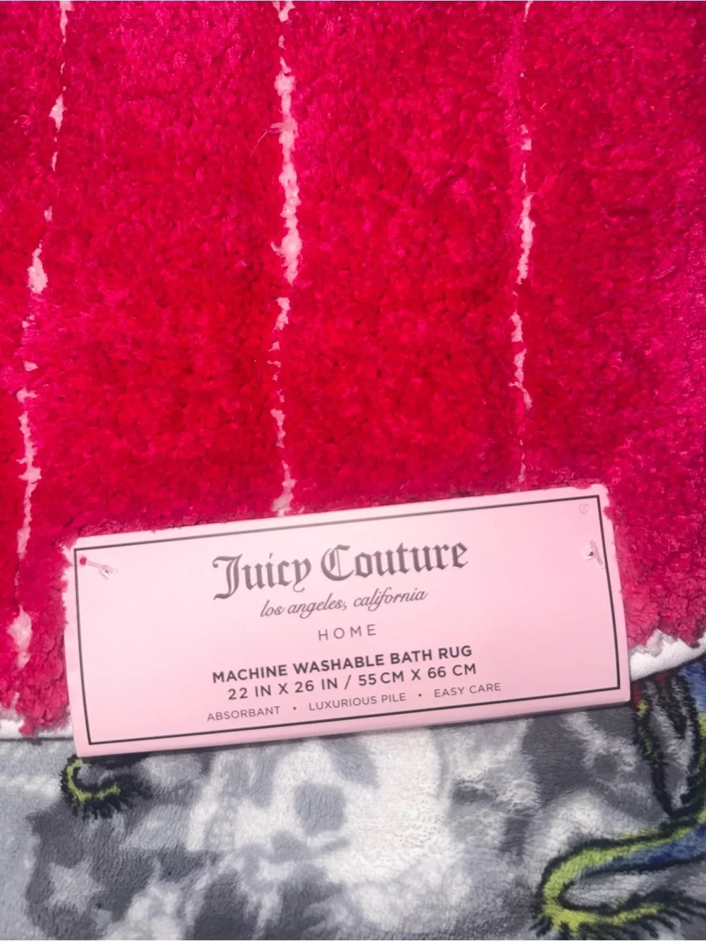 Juicy Couture Pink Cupcake Bath Rug